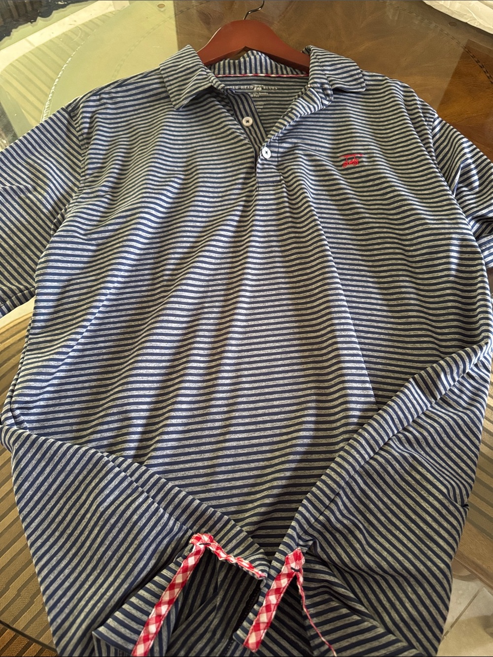 Men’s large like new bald head blues albatross style golf shirt